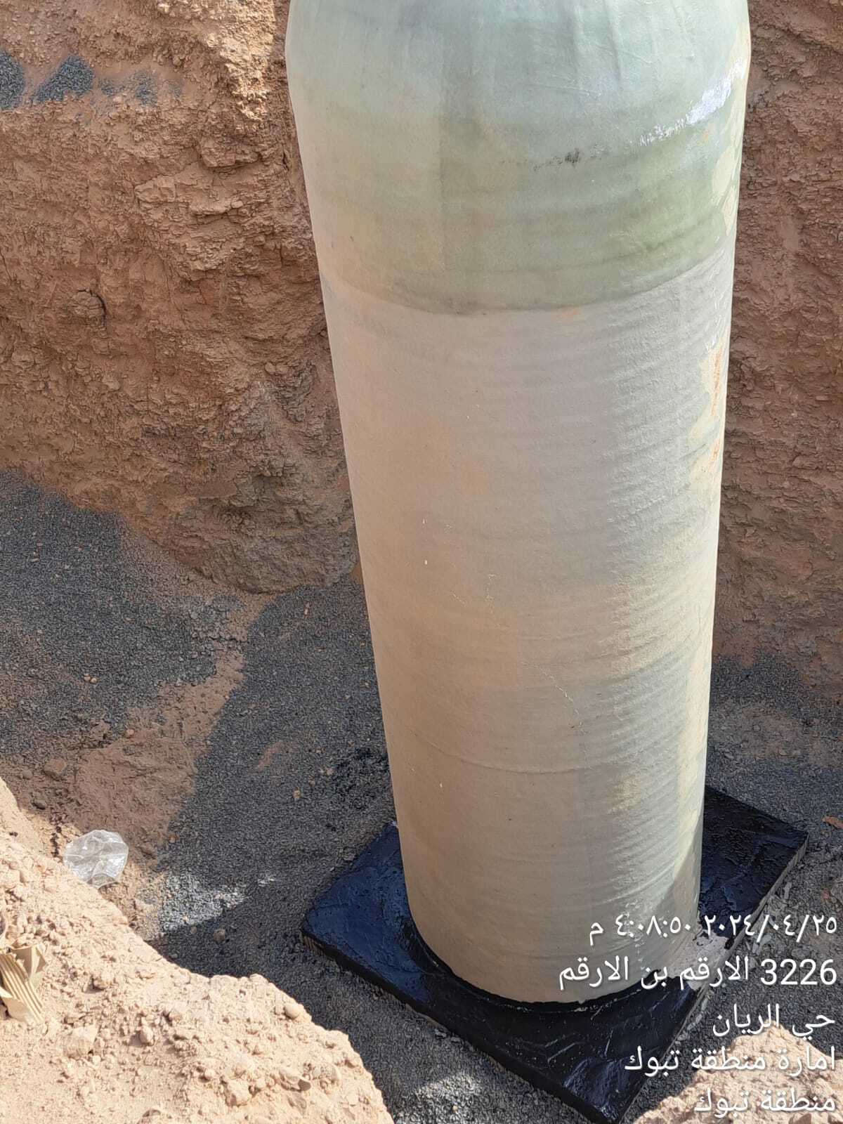 تنفيذ شبكة الصرف الصحي بمخطط الغد مدينة تبوك 