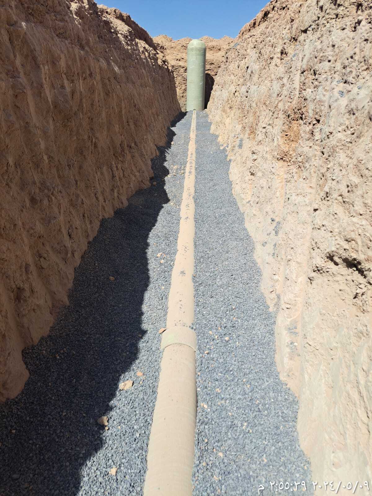 تنفيذ شبكة الصرف الصحي بمخطط الغد مدينة تبوك 