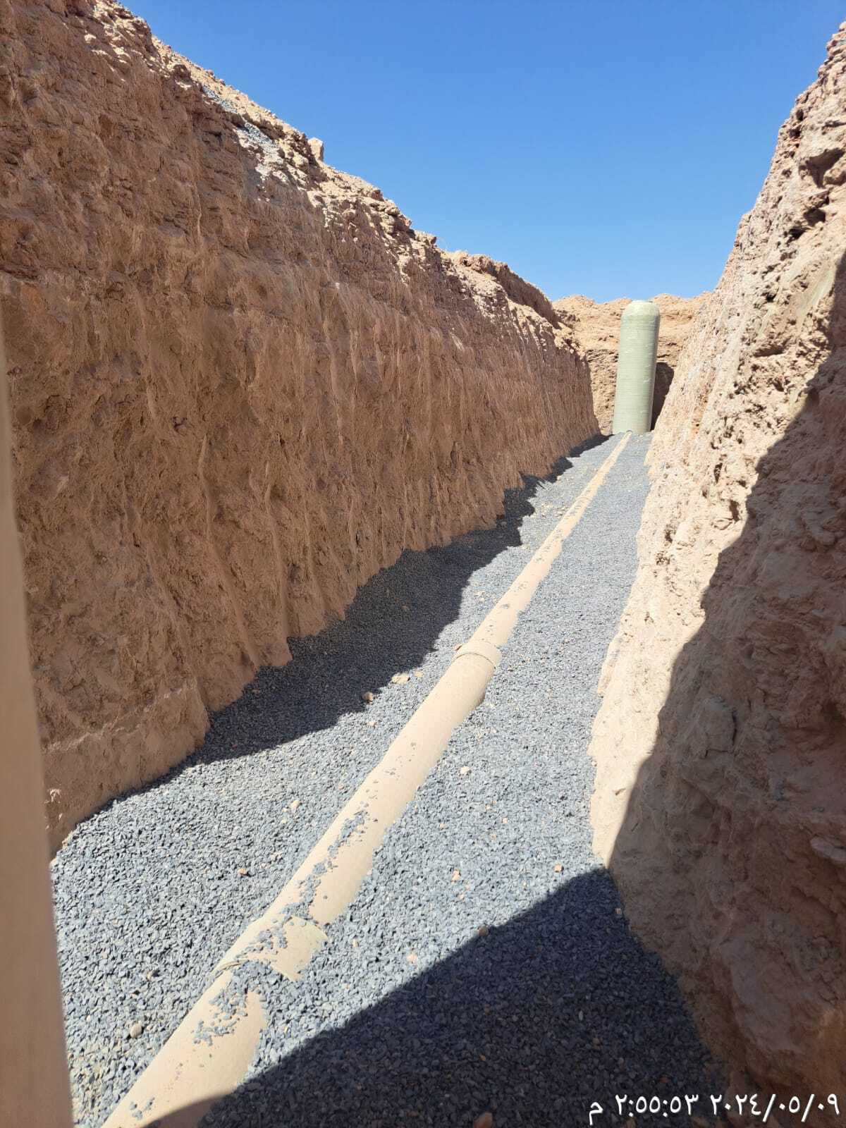 تنفيذ شبكة الصرف الصحي بمخطط الغد مدينة تبوك 