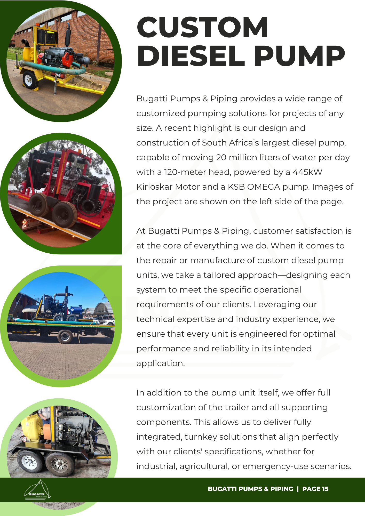 Custom Diesel Units/Trailers