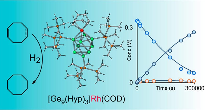 A Neutral Heteroatomic Zintl Cluster for the Catalytic Hydrogenation of Cyclic Alkenes