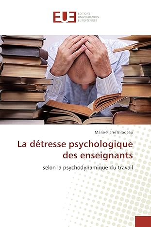 La détresse psychologique des enseignants selon la psychodynamique du travail au Québec