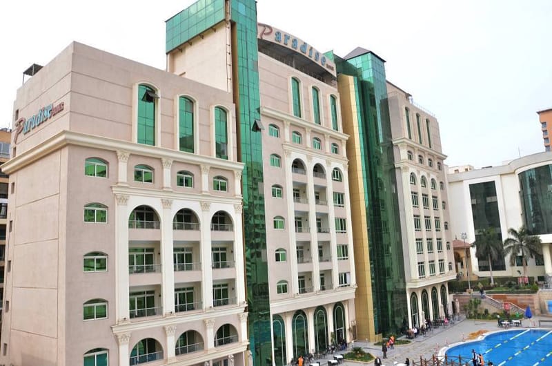 Club house hotel and pool