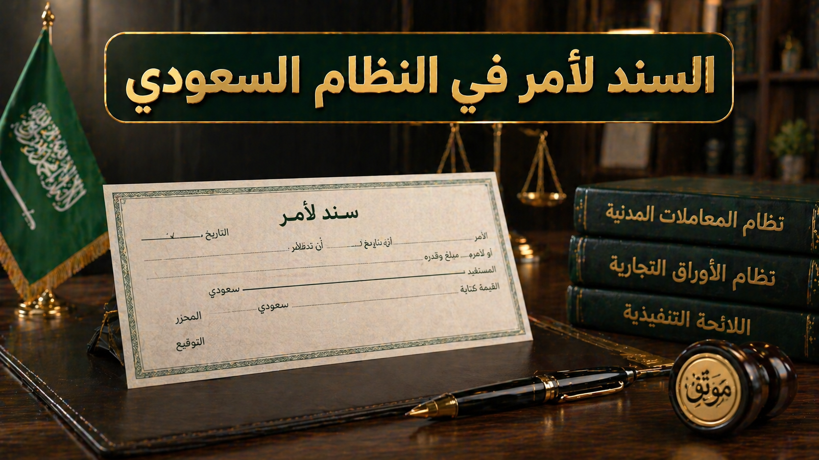 السند لأمر في النظام السعودي وكيفية استخدامه قانونيًا