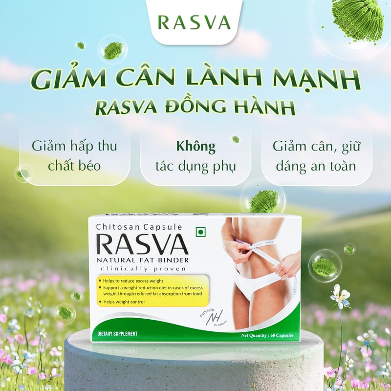 Giới thiệu về viên uống giảm cân Rasva