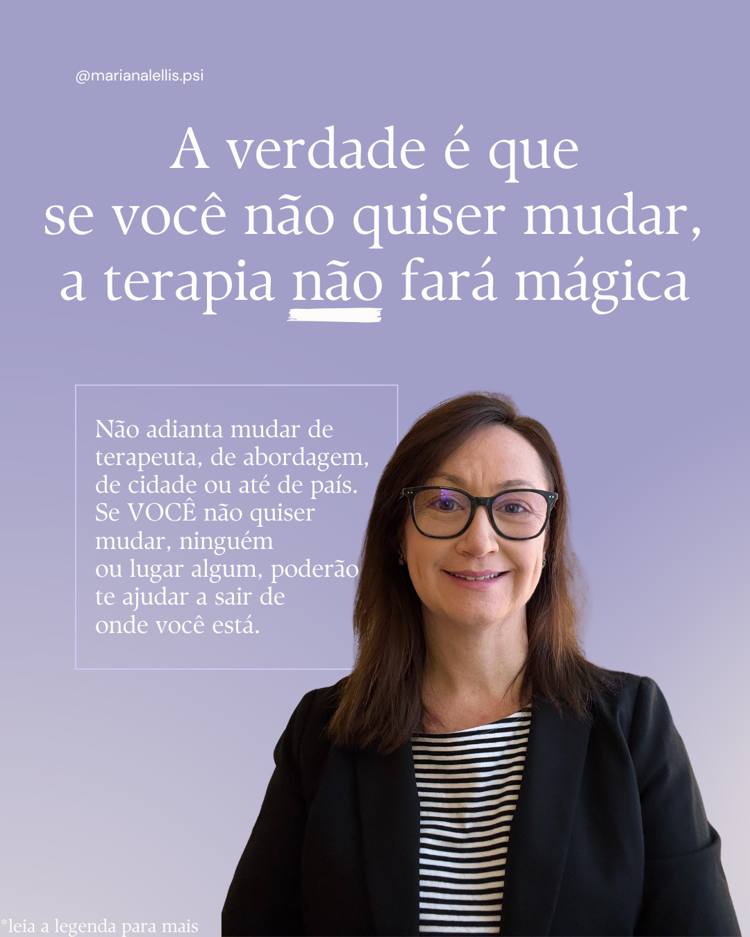 Você tem que querer mudar