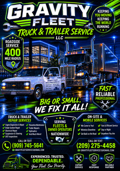 GRAVITY FLEET TRUCK AND TRAILER SERVICE  LLC