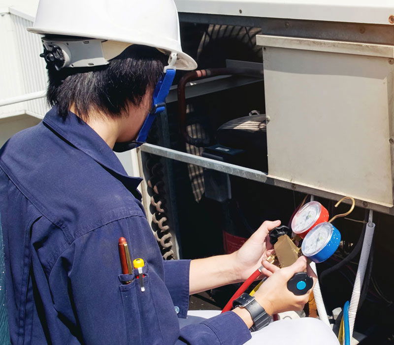 Repair &amp; Maintenance of Central Air-Conditioners, Cooling Equipment’s &amp; Central Air Refining