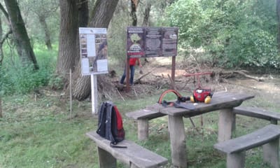 Ismeretterjesztő táblák a tanösvényen 2014.