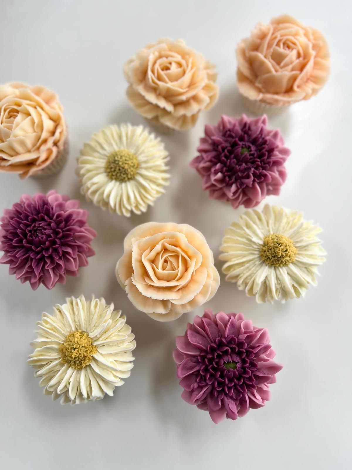 A bouquet of cupcakes - Where flowers meet frosting
