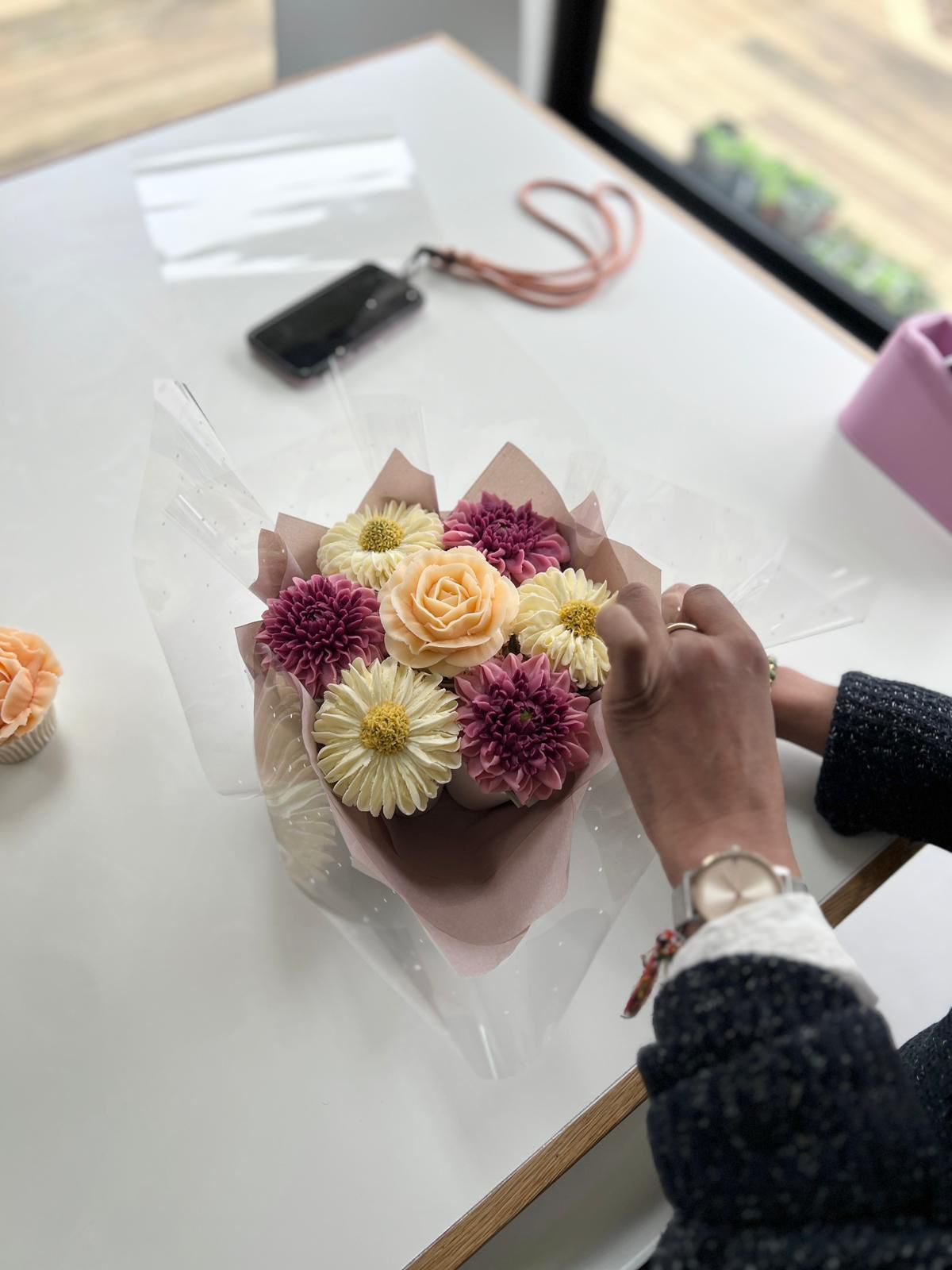 A bouquet of cupcakes