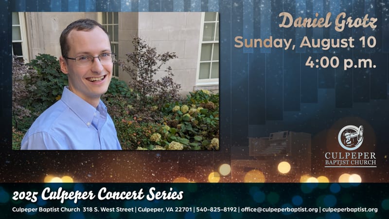 2025 Culpeper Concert Series - Danel Grotz