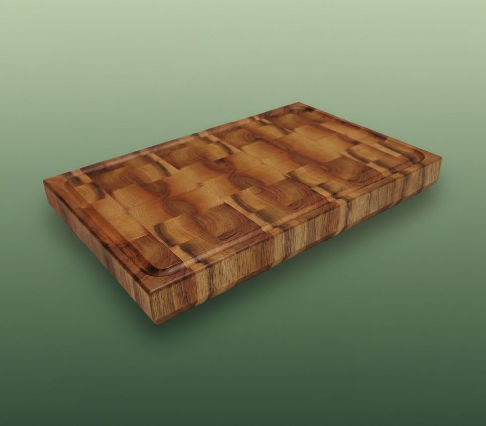 Stirnholz-Schneidebrett € 60, -