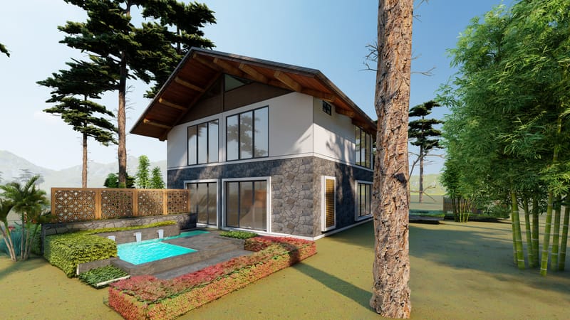 Type I (2 BHK Pool Villa)