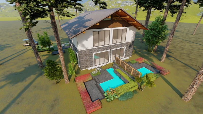 Type I (2 BHK Pool Villa)