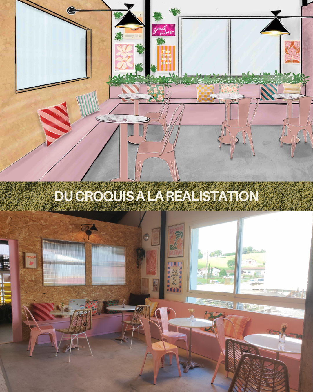 Projet ALABAMA, aménagement et décoration d'un coffee shop à Saint Pée sur Nivelle