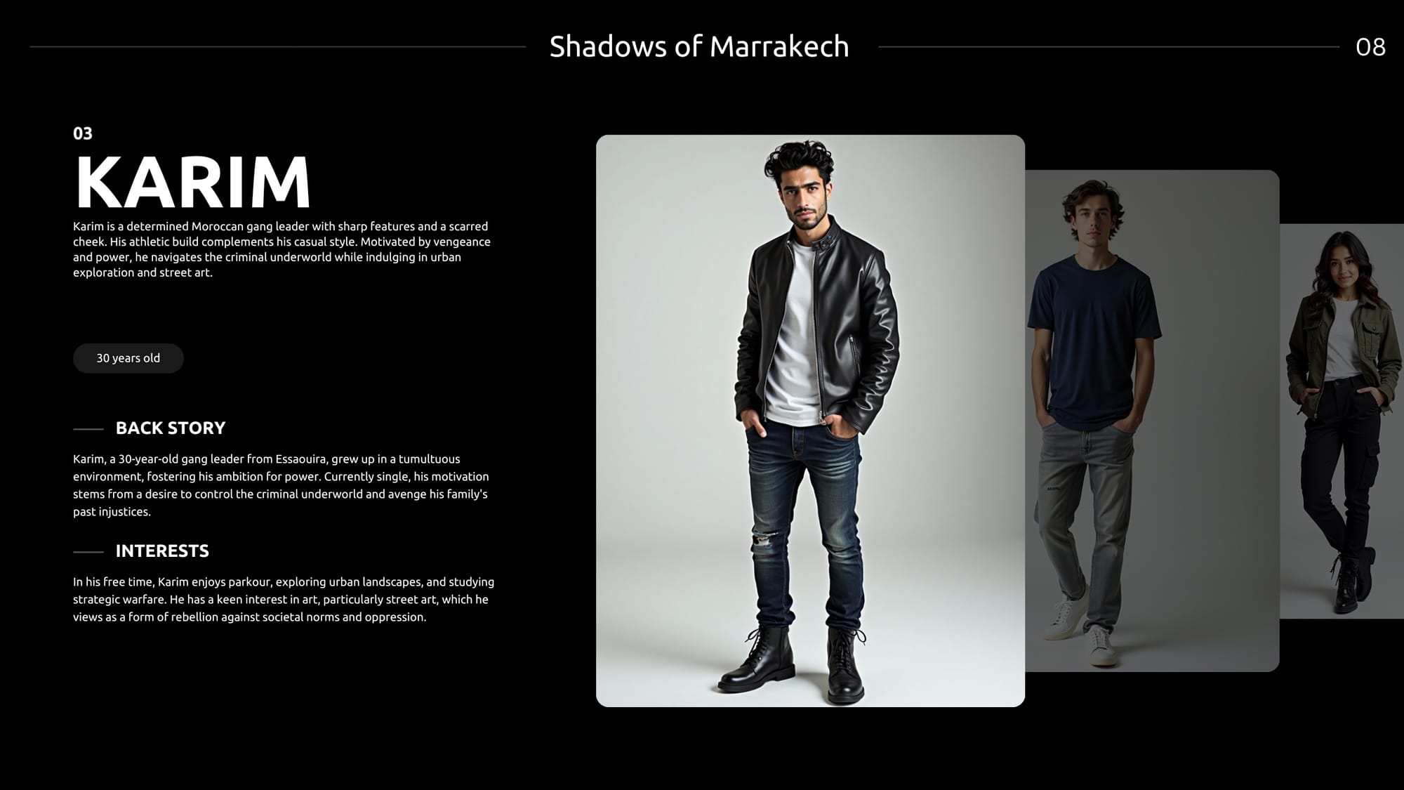 Shadows of Marrakech - Pitch deck