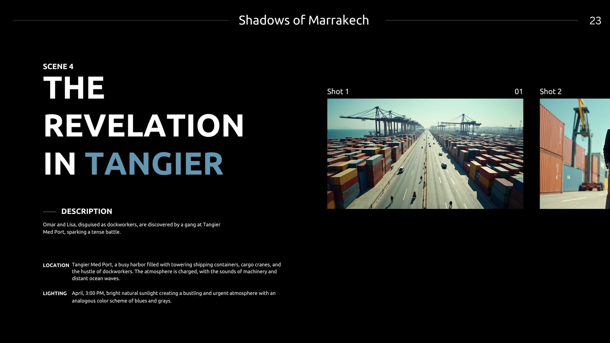 Shadows of Marrakech - Pitch deck