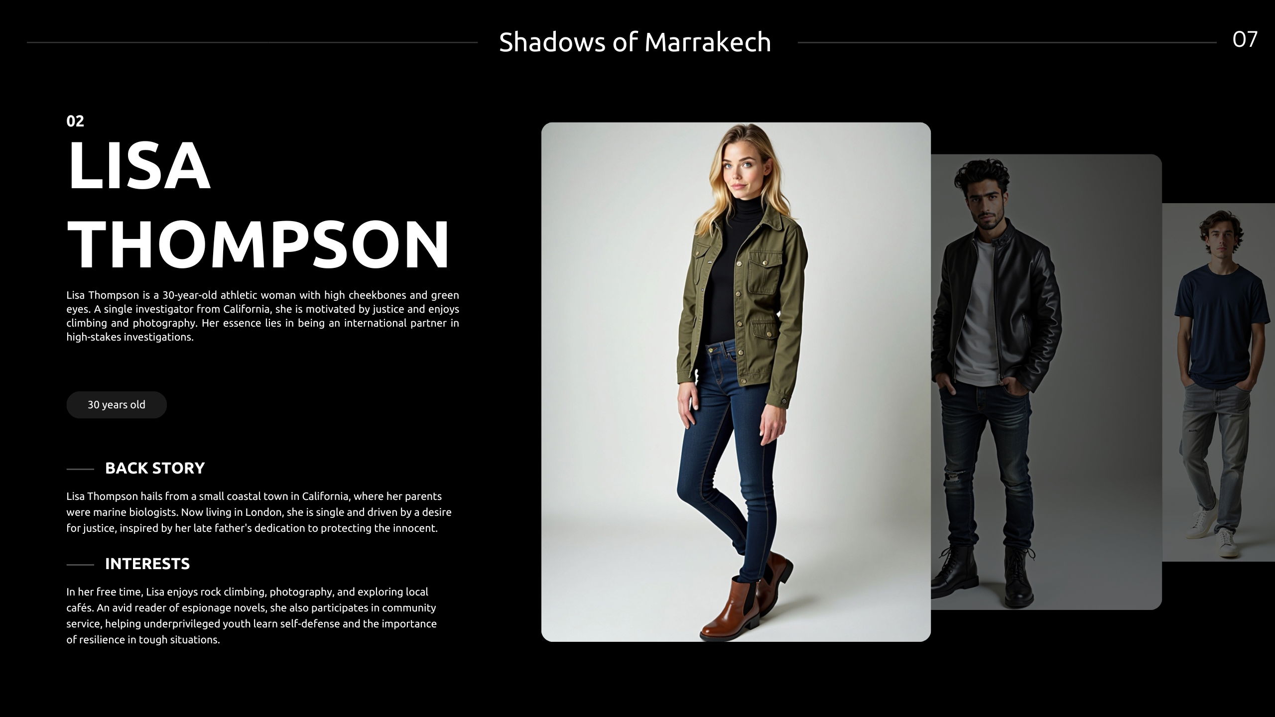 Ombres de Marrakech - Pitch deck