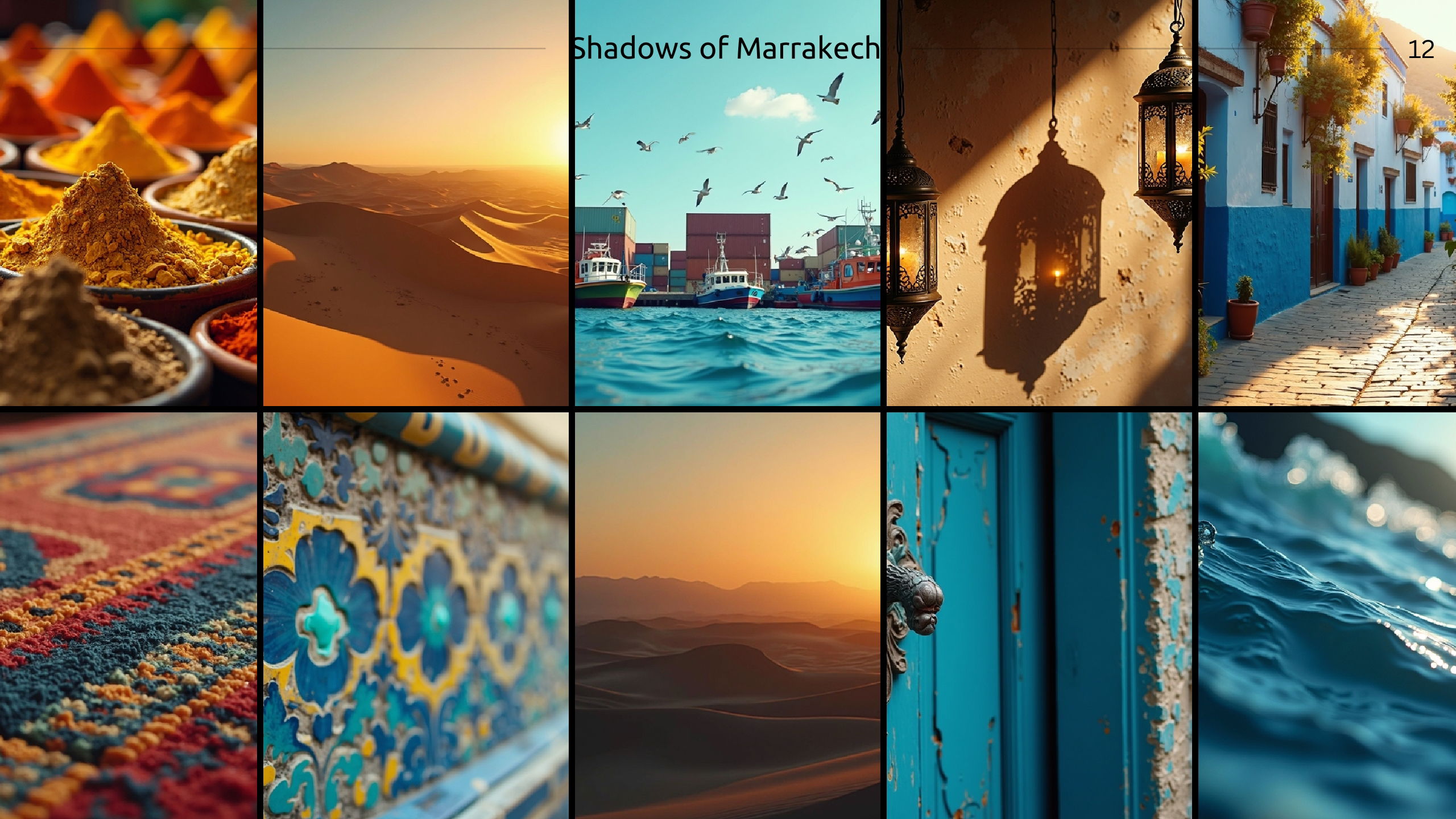 Ombres de Marrakech - Pitch deck