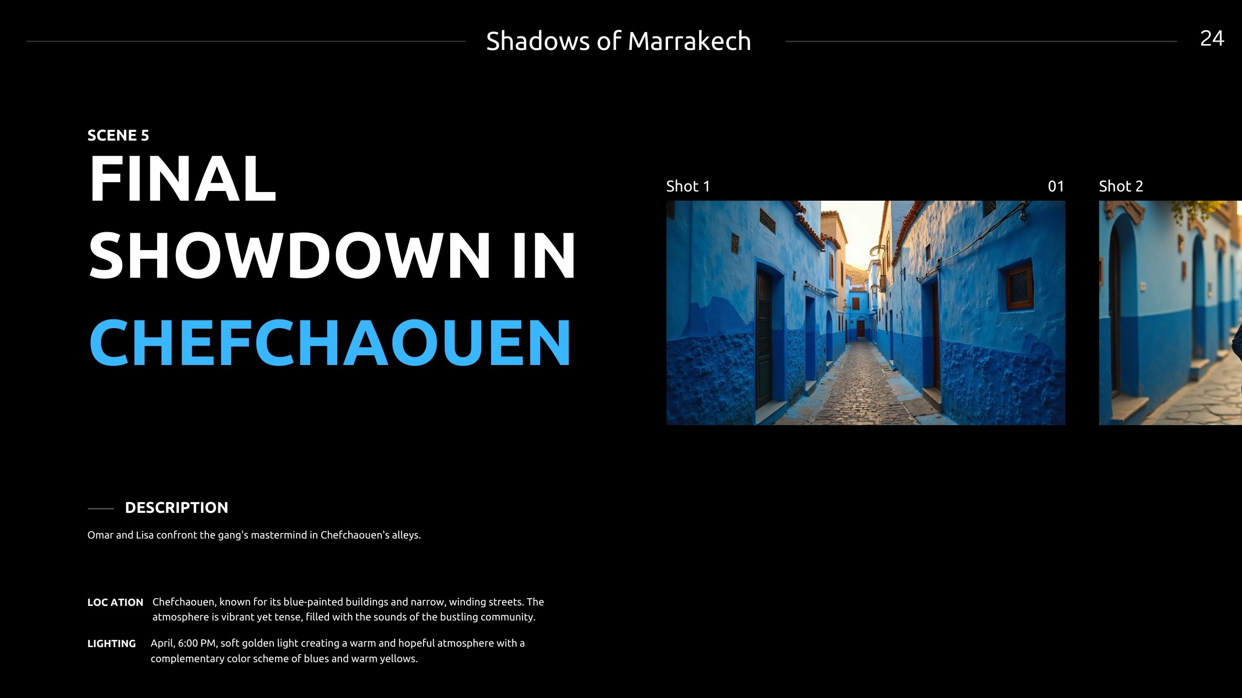 Ombres de Marrakech - Pitch deck