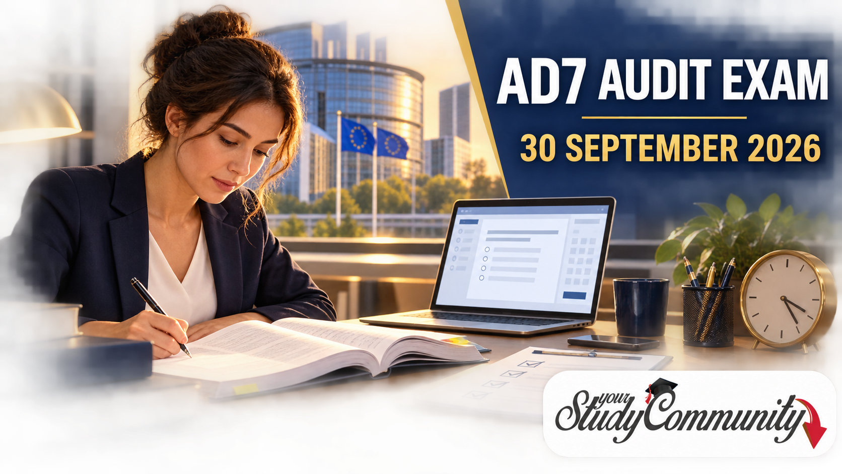 EPSO AD7 Audit Exam on 30 September 2026: Final Preparation with Books, Mock Exams and a Free Pre-Test