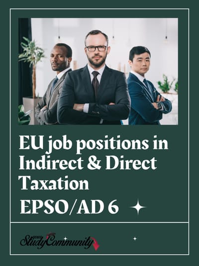 New job positions in the EU for graduates in Economics, Law, Public Administration, etc.Salaries of €6,500 & additional benefitsINDIRECT & DIRECT TAXATION