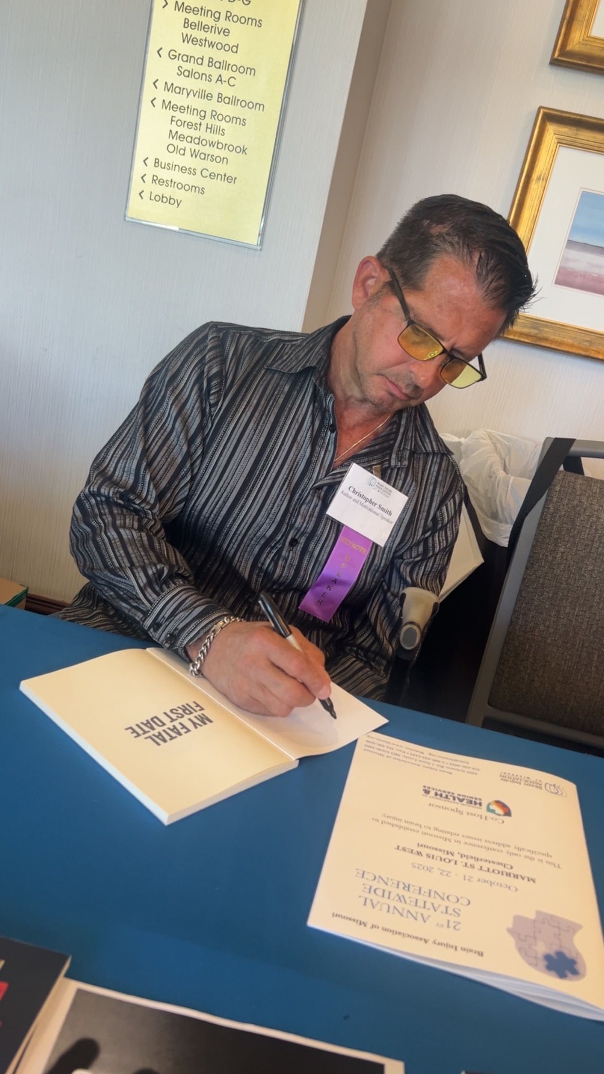 Book signing at the BIAA CONFERENCE