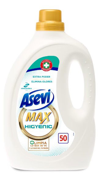 Detergent lichid pentru rufe igienizant Max Higyenic 2.5 L, Asevi