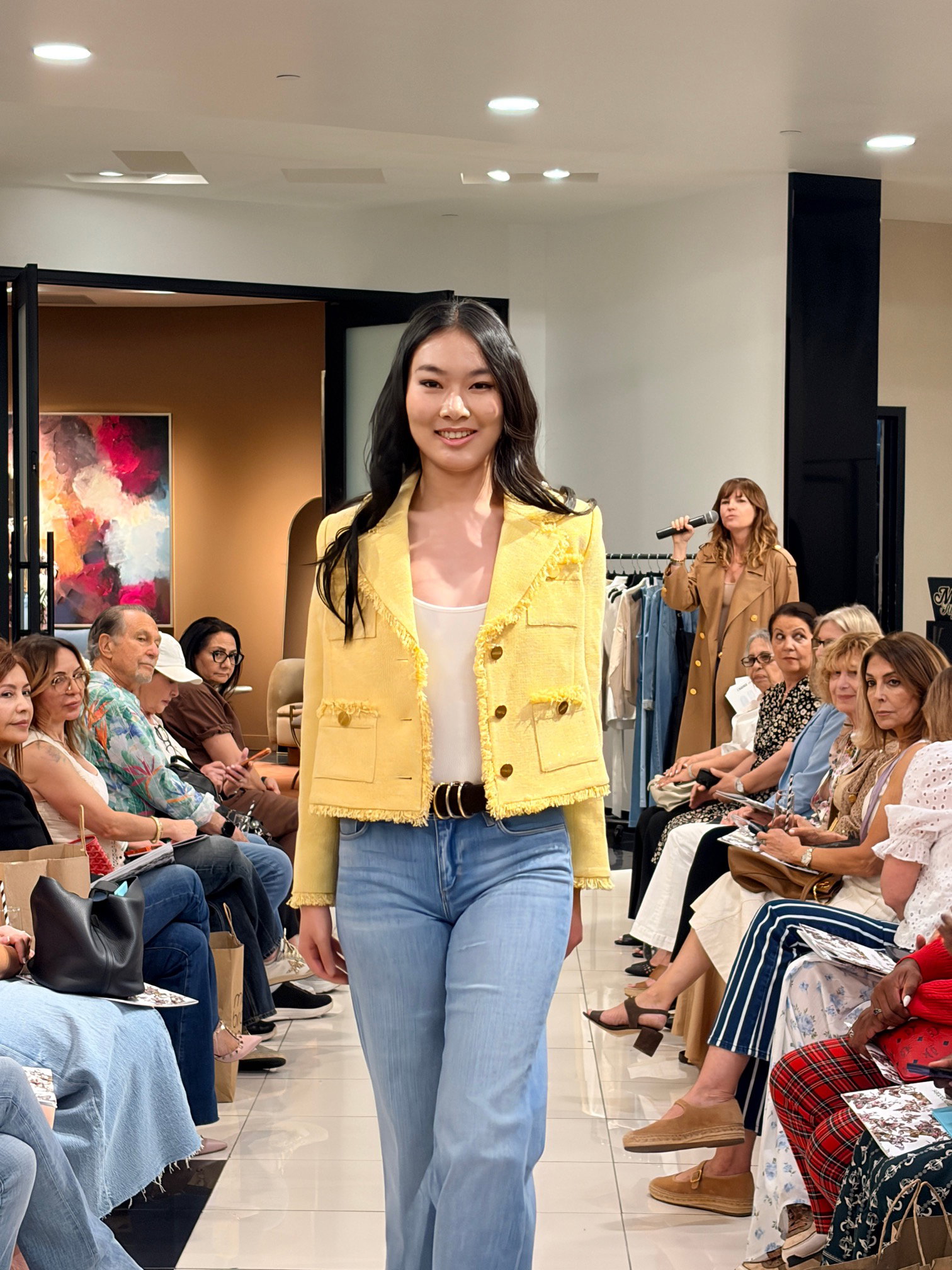Catherine was invited to participate in fashion shows hosted by Macy's and Bloomingdale's.