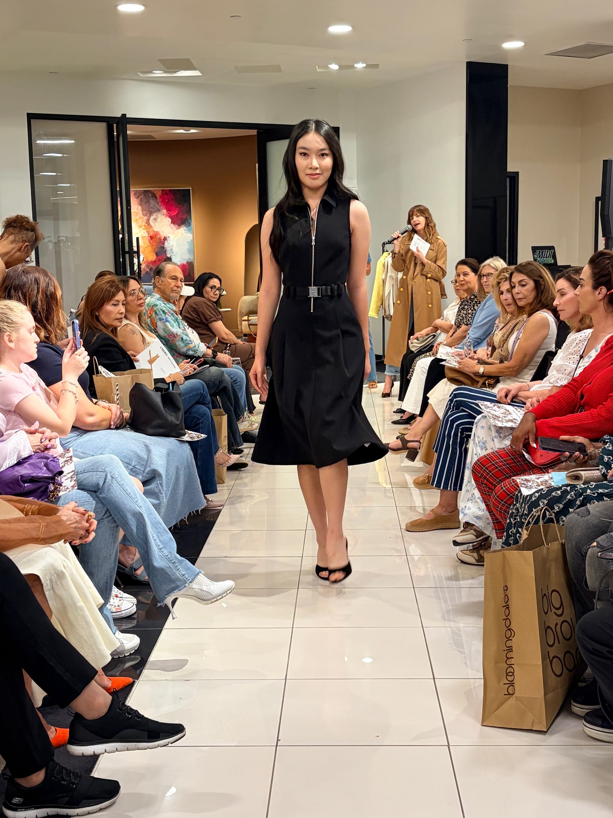 Catherine was invited to participate in fashion shows hosted by Macy's and Bloomingdale's.