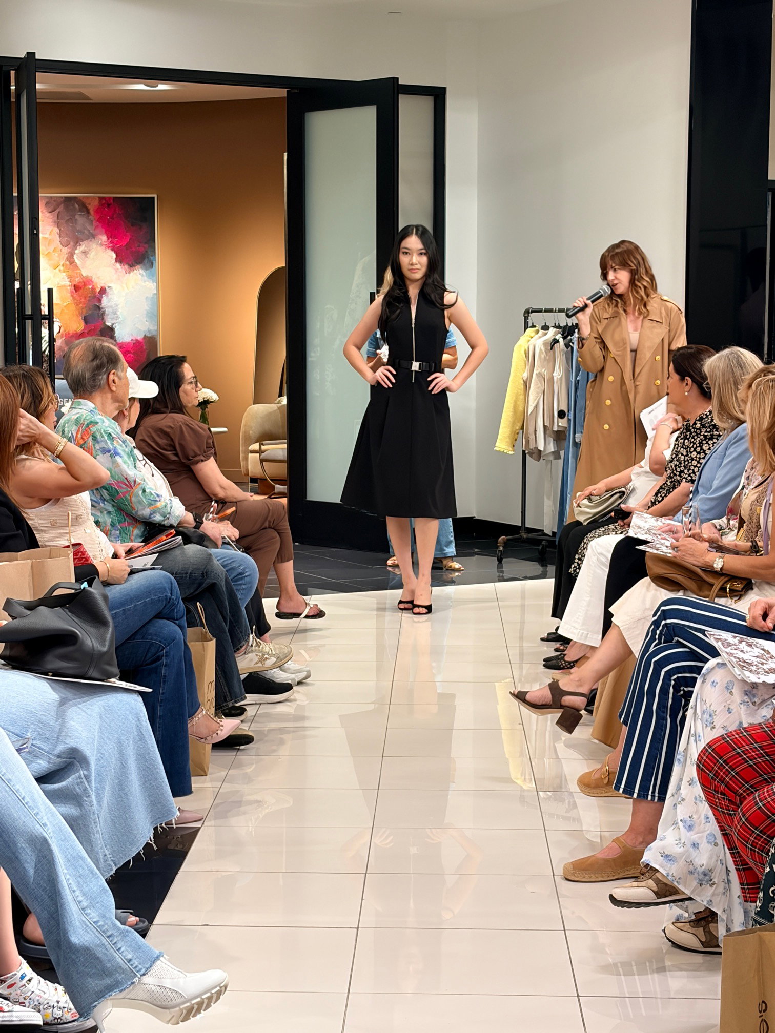 Catherine was invited to participate in fashion shows hosted by Macy's and Bloomingdale's.