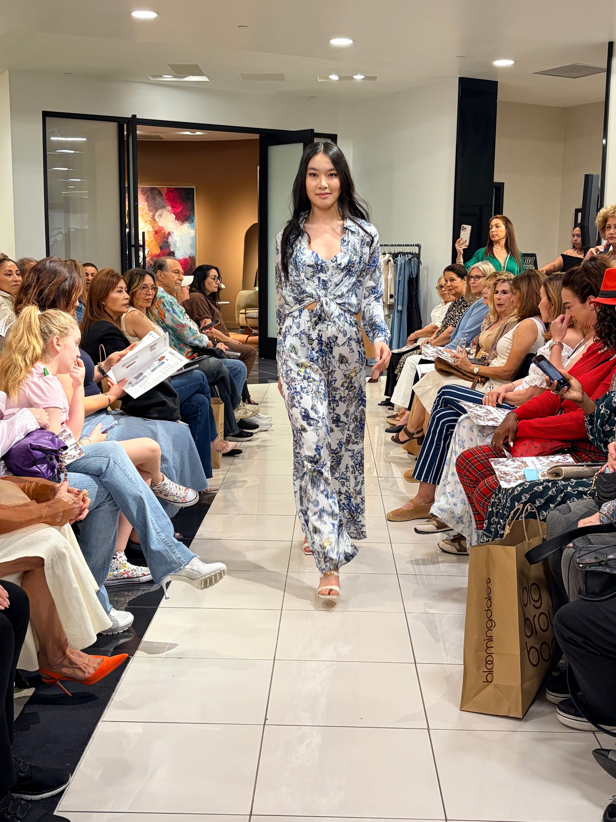 Catherine was invited to participate in fashion shows hosted by Macy's and Bloomingdale's.