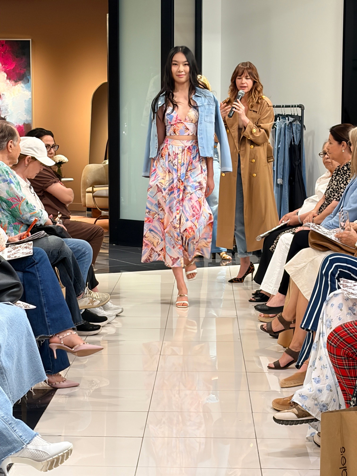 Catherine was invited to participate in fashion shows hosted by Macy's and Bloomingdale's.