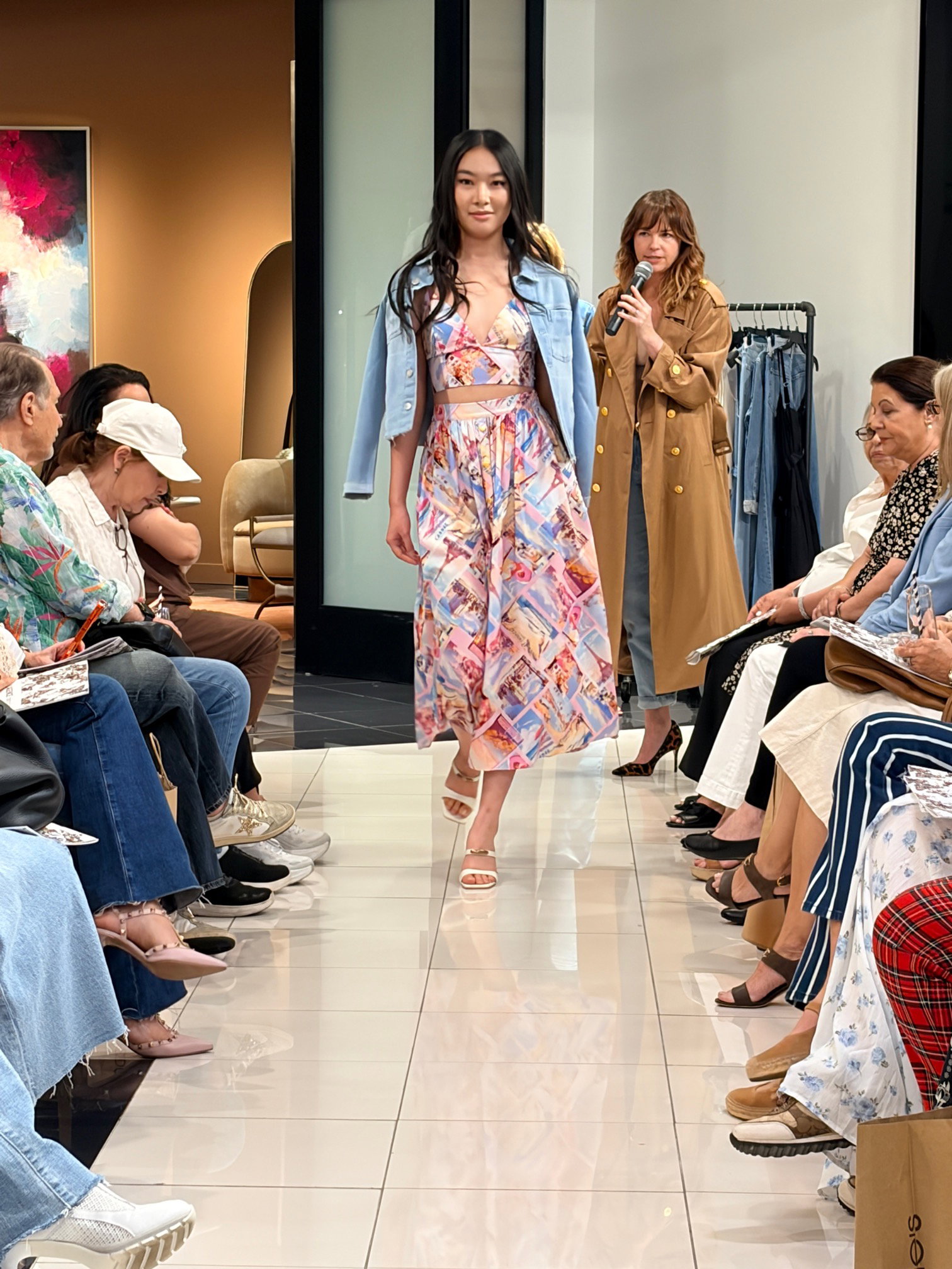 Catherine was invited to participate in fashion shows hosted by Macy's and Bloomingdale's.