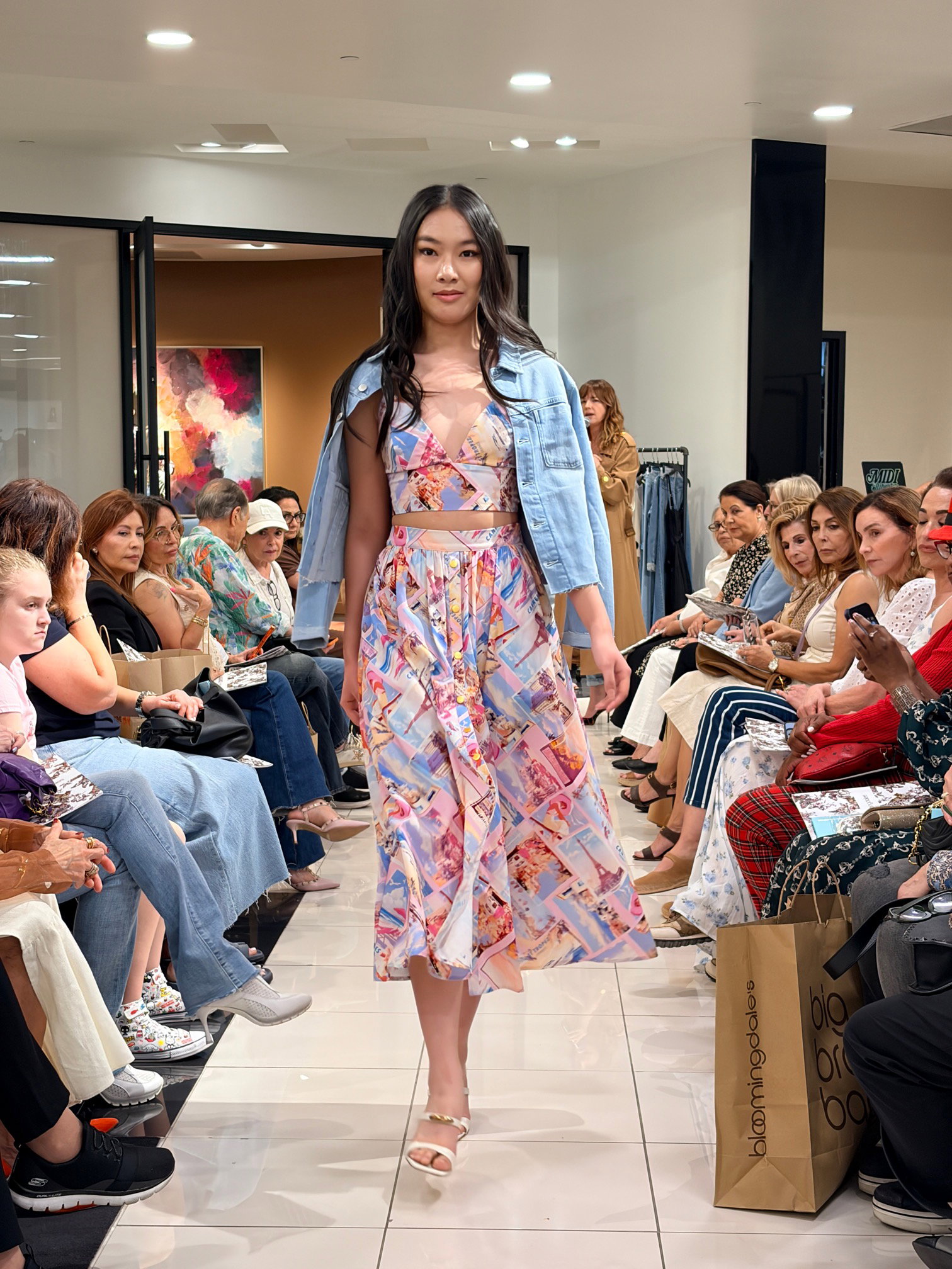 Catherine was invited to participate in fashion shows hosted by Macy's and Bloomingdale's.