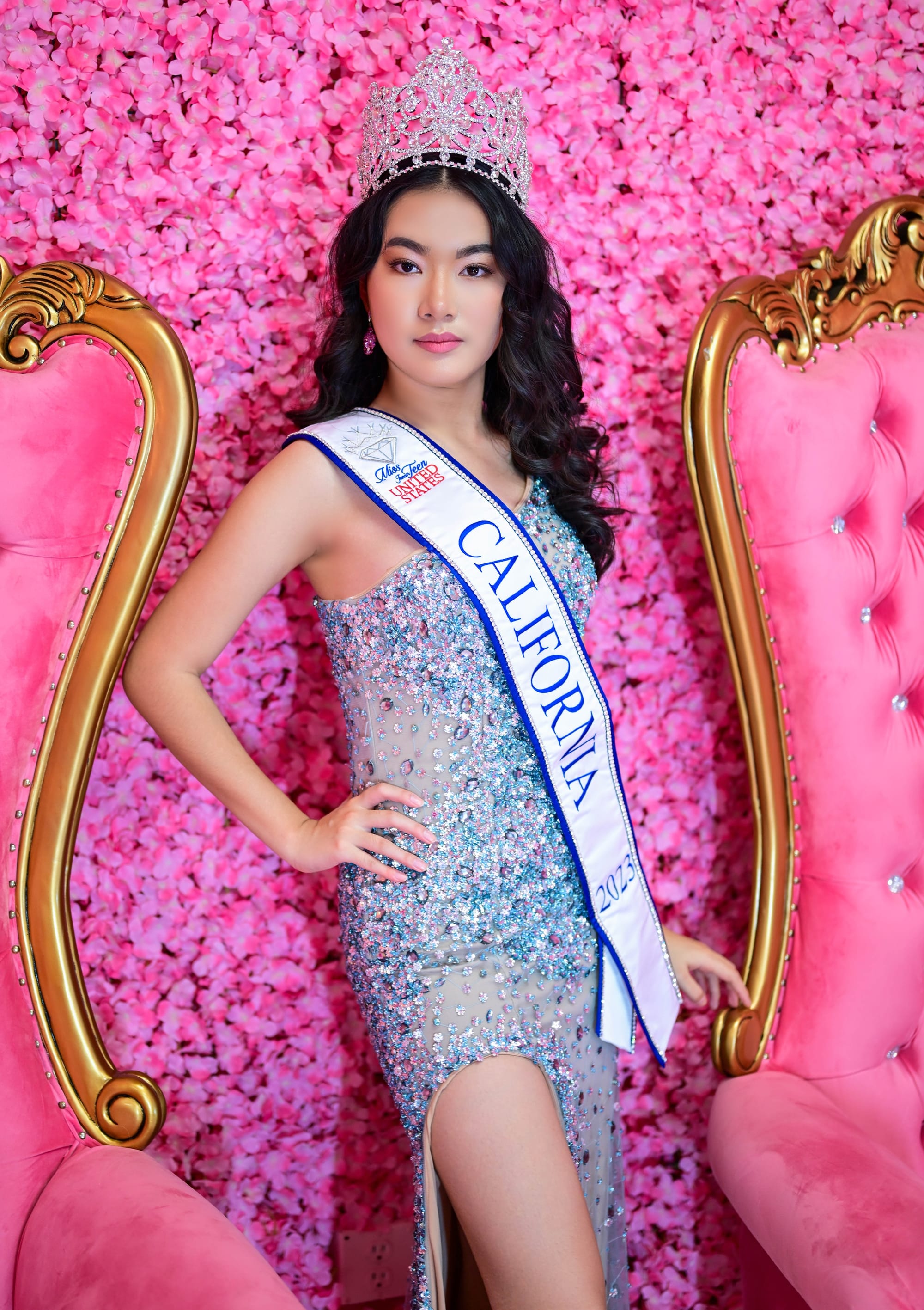 Catherine was crowned Miss West Coast 2023 and served as Miss California 2023–2024.
