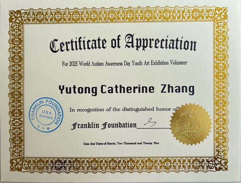 Certificate of Appreciation - Faitelin Foundation (2025)