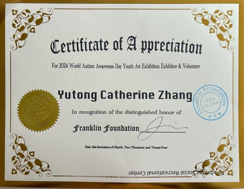 Certificate of Appreciation - Franklin Foundation (2024)