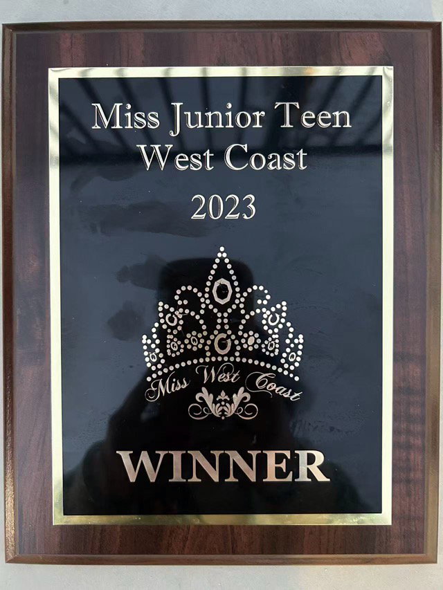 Miss Junior Teen West Coast – Winner (2023)