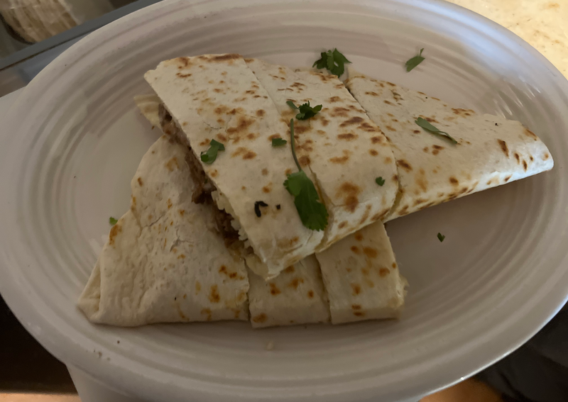 CHICKEN QUESADILLA OR BEEF QUESADILLA