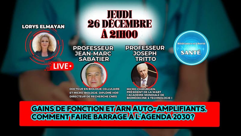 Gains de fonction et ARN auto-amplifiants. Comment faire barrage à l'agenda 2030? - Copier
