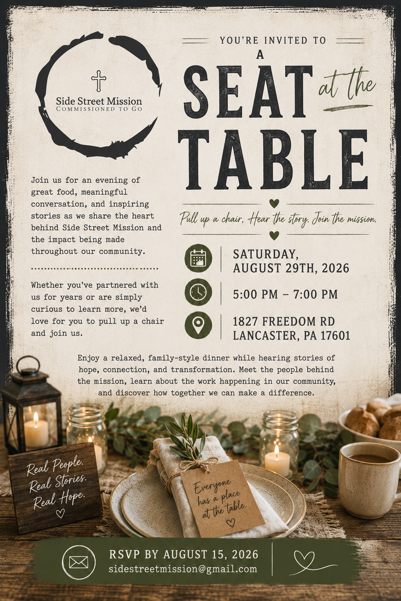 A Seat at the Table Dinner