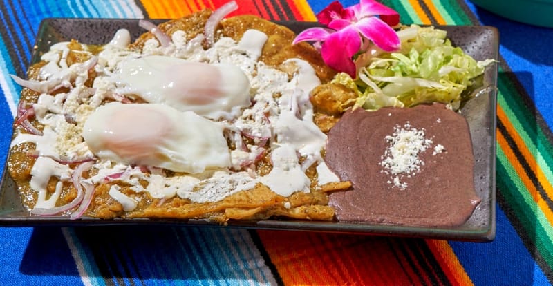 RED OR GREEN CHILAQUILES