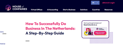 Comprehensive Guide to Business Registration and Company Formation in the Netherlands