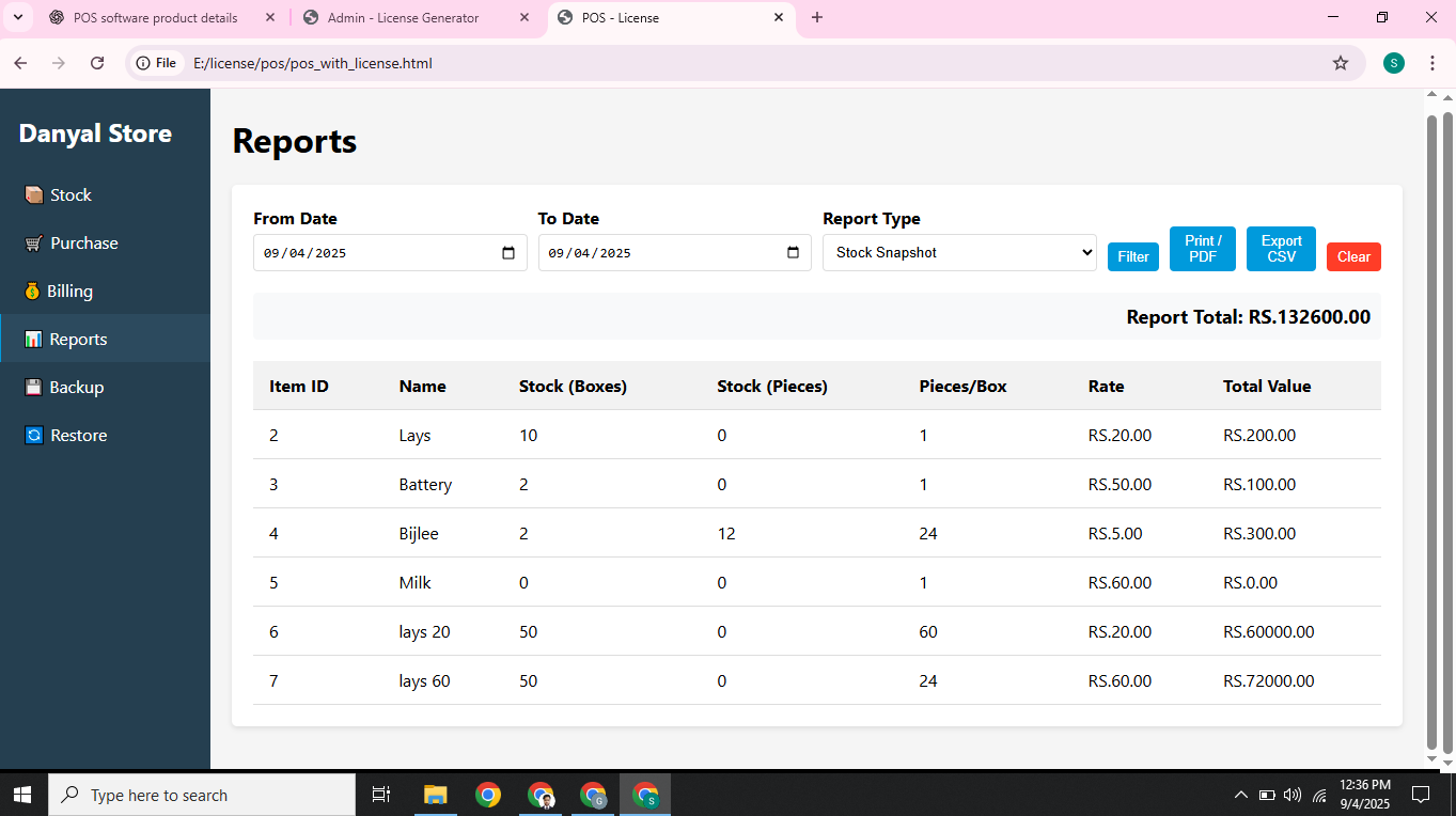4. π Reports & Analytics