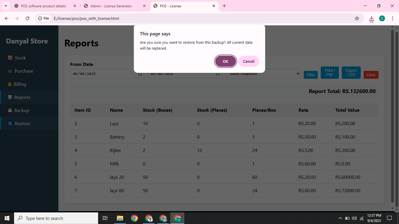 5. πΎ Backup & Restore