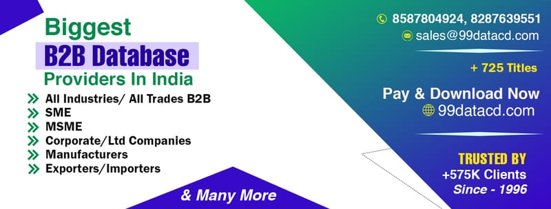 Access India’s Top Database Providers- 99Datacd