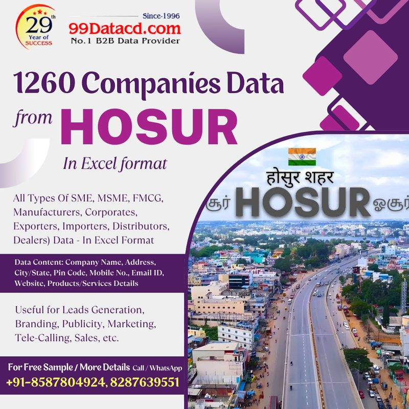 Updated List of Companies in Hosur