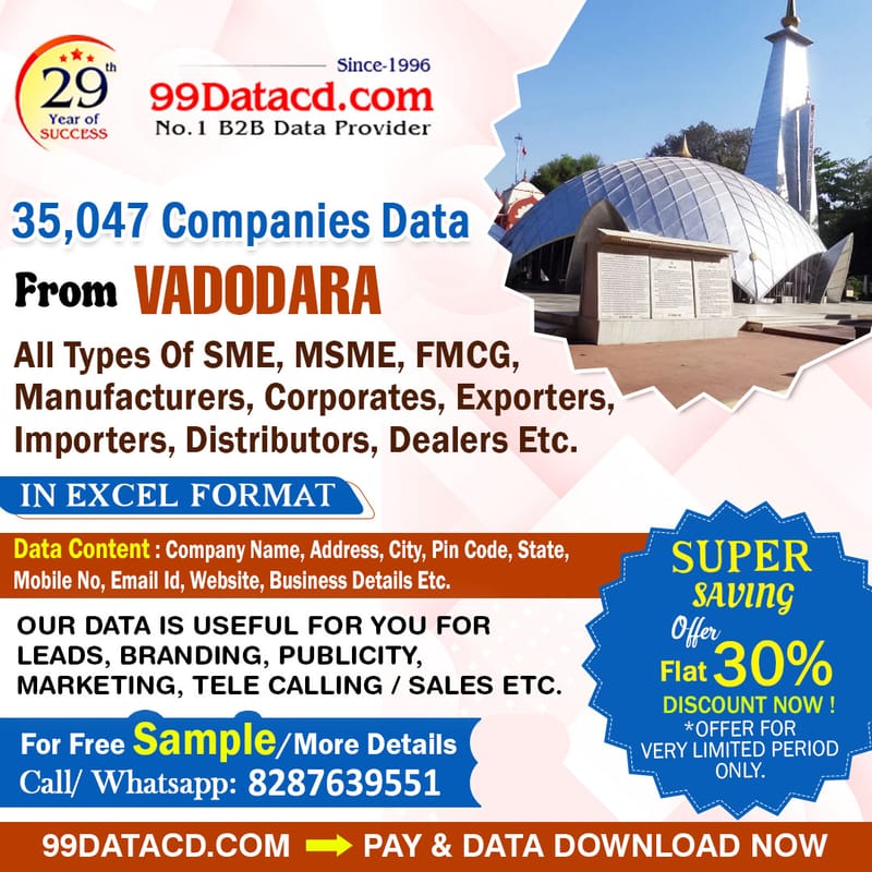Updated Vadodara Companies List